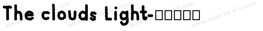 The clouds Light字体转换